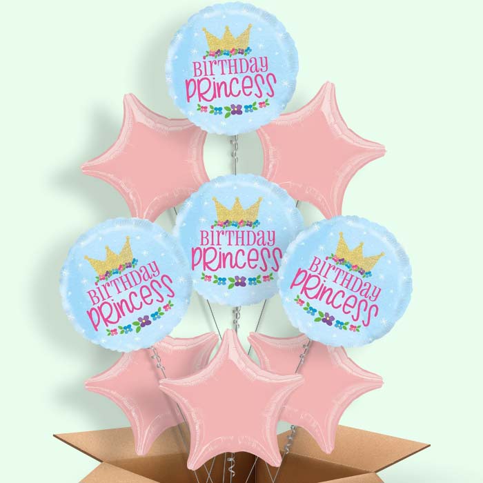 Magical Birthday Princess Helium Balloon in a Box - 9 Balloon | Party Save Smile