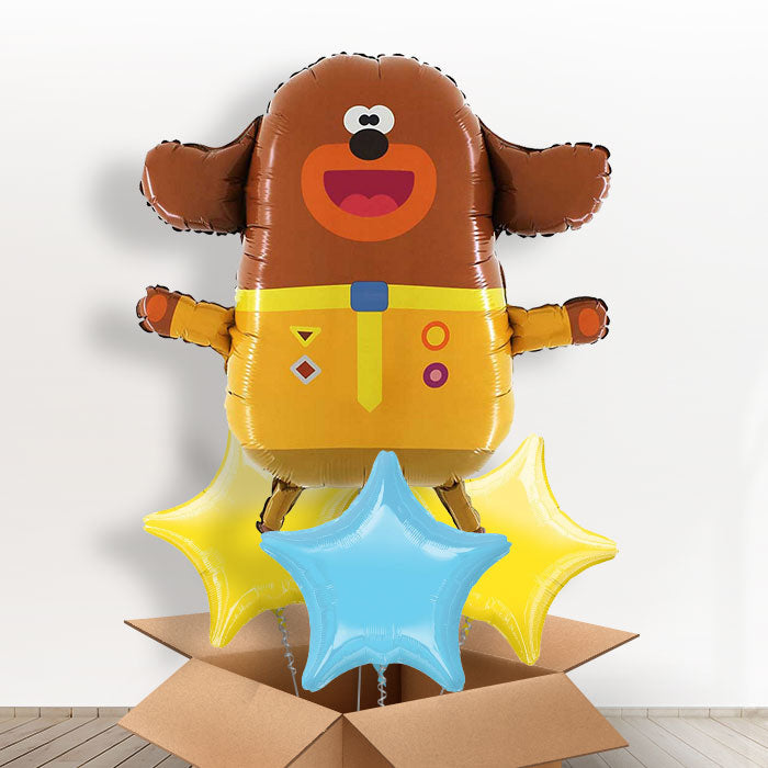 Hey Duggee Giant Helium Balloon in a Box Gift - With 3 Themed Balloons | Party Save Smile