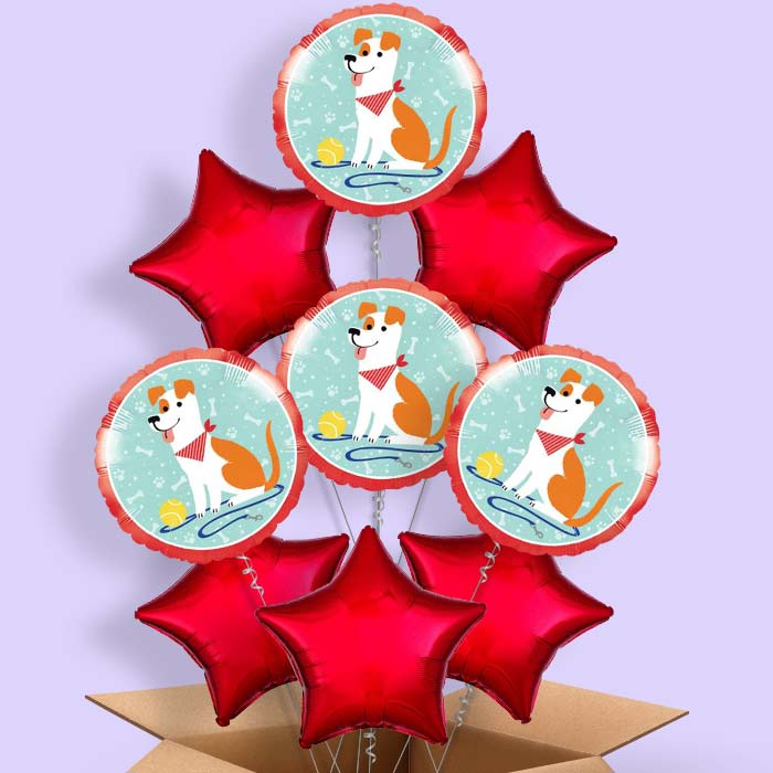 Dog Helium Balloon in a Box - 9 Balloon | Party Save Smile