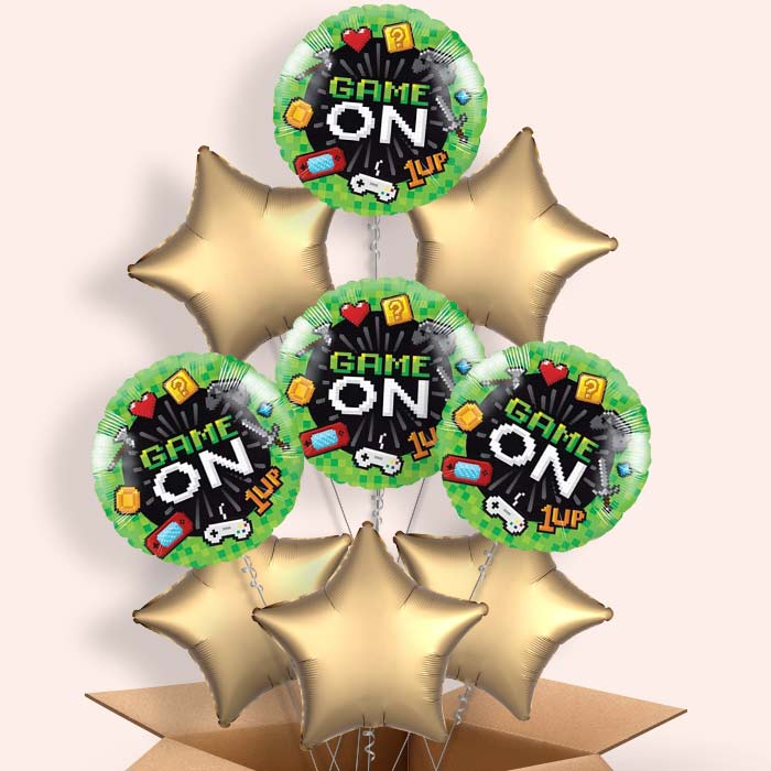 Game On Helium Balloon in a Box - 9 Balloon | Party Save Smile