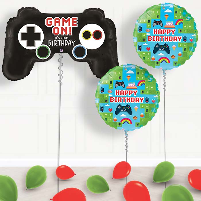 Gaming Balloon Display in a Box Gift - Package | Party Save Smile
