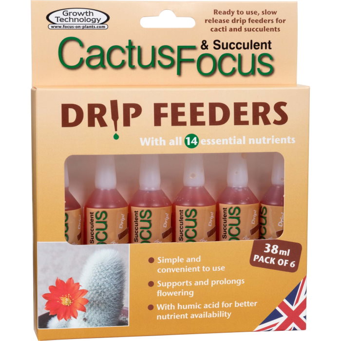 Cactus Focus Drip Feeders 38ml Pack of 6 | Party Save Smile