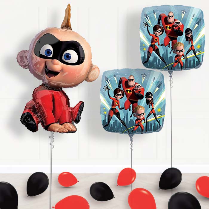 Inflated The Incredibles Helium Balloon Package in a Box - Package | Party Save Smile