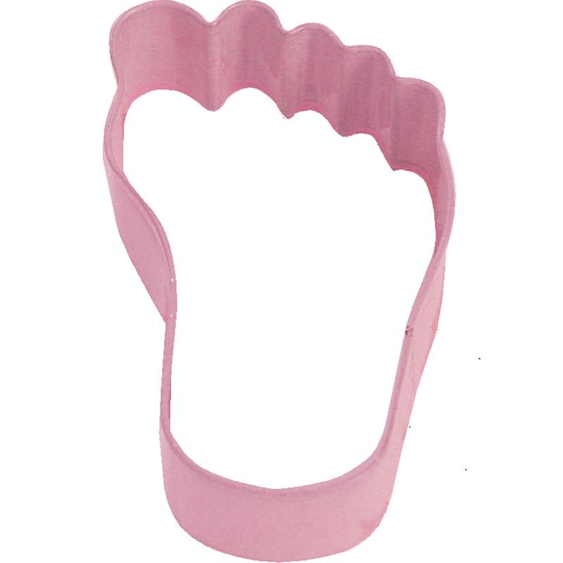 Baby Foot Shaped Cookie Cutter Pink: Biscuit Cutter 9cm | Party Save Smile