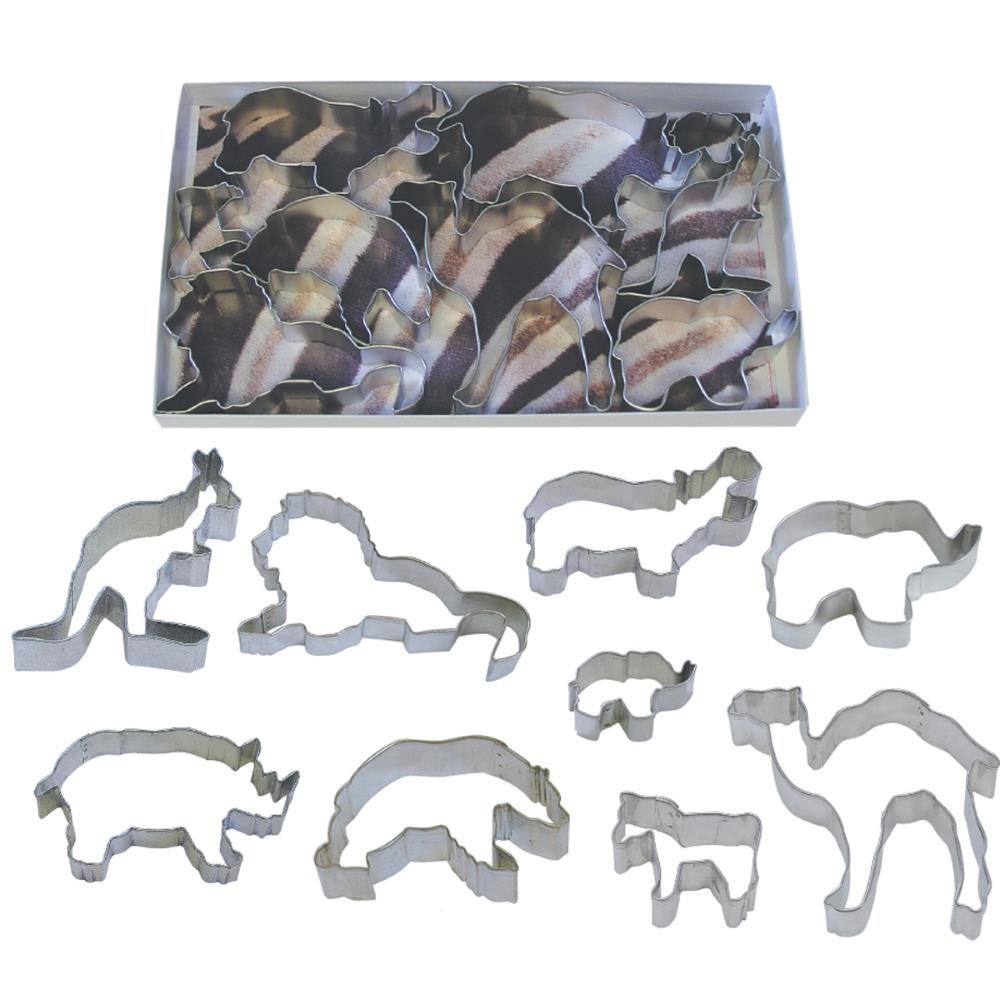 Zoo Animals Cookie Cutter Set: Animal Shaped Biscuit Cutter | Party Save Smile