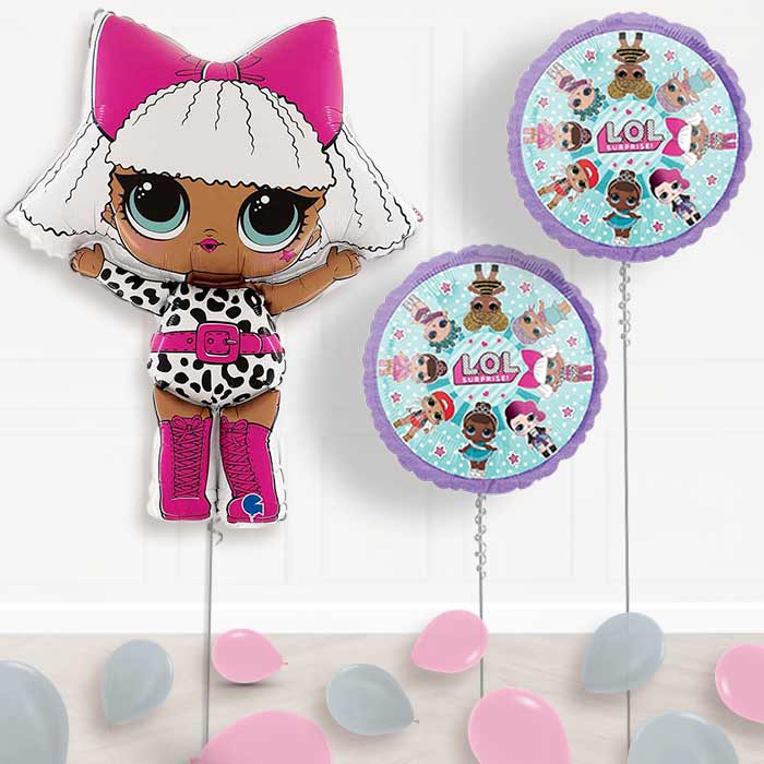 Inflated Lol Surprise Helium Balloon Package in a Box