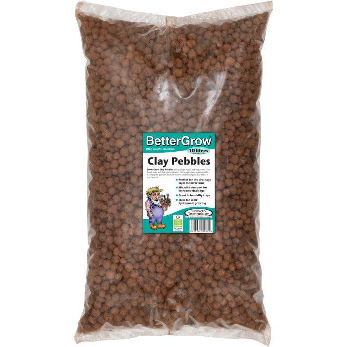 BetterGrow Clay Pebbles for Plants 10 Litres | Party Save Smile
