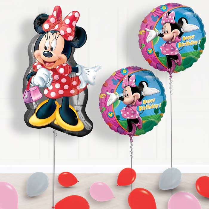 Minnie Mouse Birthday Balloon Display in a Box - Package | Party Save Smile