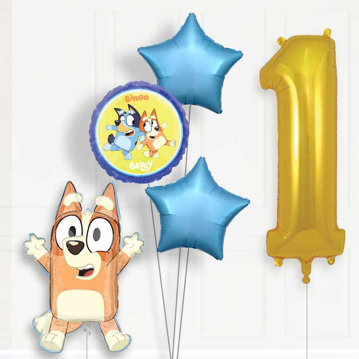 Bingo 1st Birthday Helium Balloon Package - 1st Birthday Balloon Package | Party Save Smile