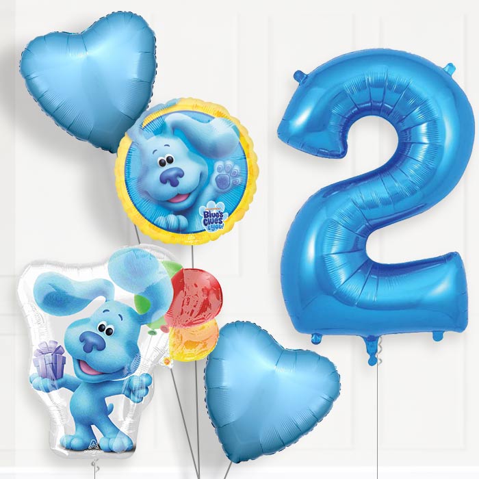 Blues Clues 2nd Birthday Helium Balloon Package - 2nd Birthday Balloon Package | Party Save Smile