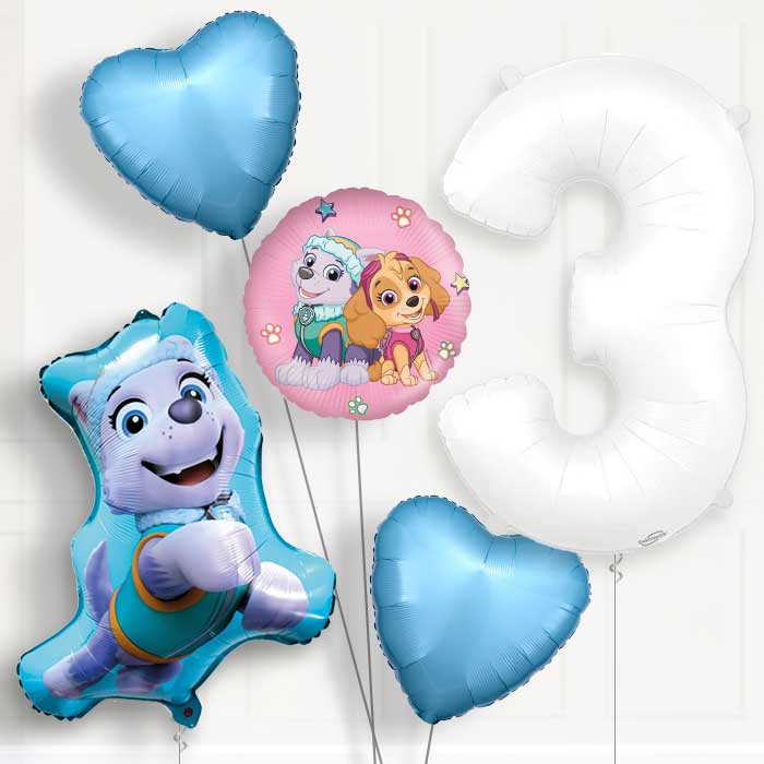 Everest 3rd Birthday Helium Balloon Package - 3rd Birthday Balloon Package | Party Save Smile