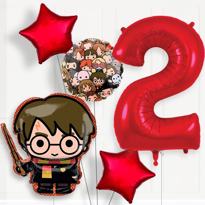 Harry Potter 2nd Birthday Helium Balloon Package - 2nd Birthday Balloon Package | Party Save Smile