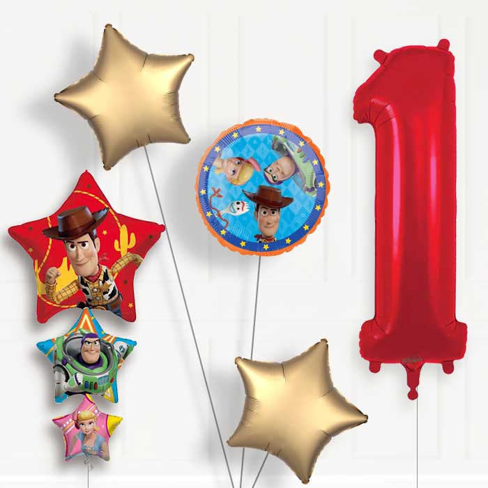 Toy Story 1st Birthday Helium Balloon Package