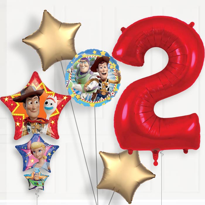 Toy Story 2nd Birthday Helium Balloon Package - 2nd Birthday Balloon Package | Party Save Smile