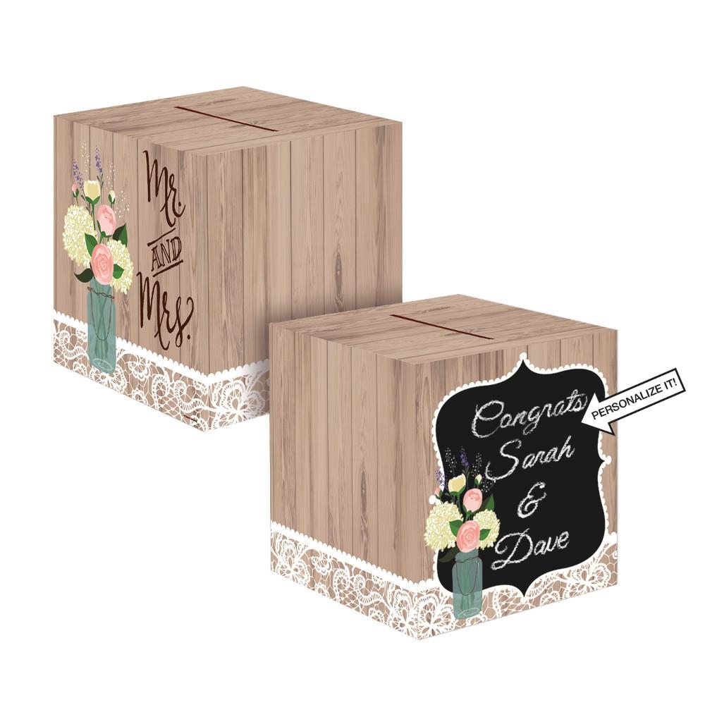 Rustic Wedding Card Box | Party Save Smile