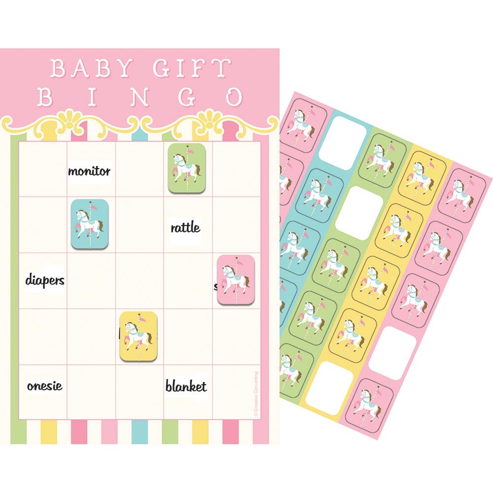 Baby Shower Bingo Game Carousel Themed | Party Save Smile