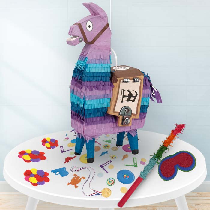Fortnite Pinata Kit with Favours & Confetti | Party Save Smile
