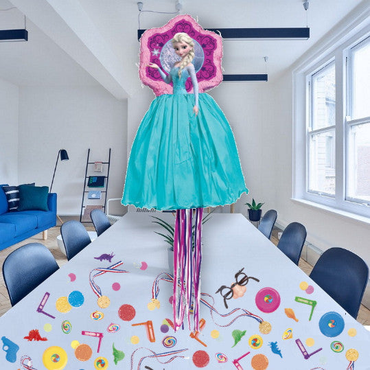 Disney Frozen Elsa Dress Pull Pinata Kit: Fillers & Confetti | Party Save Smile