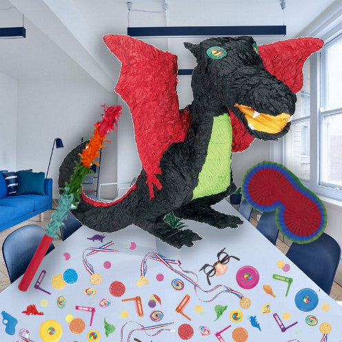 Black Dragon Pinata Kit with Accessories | Party Save Smile