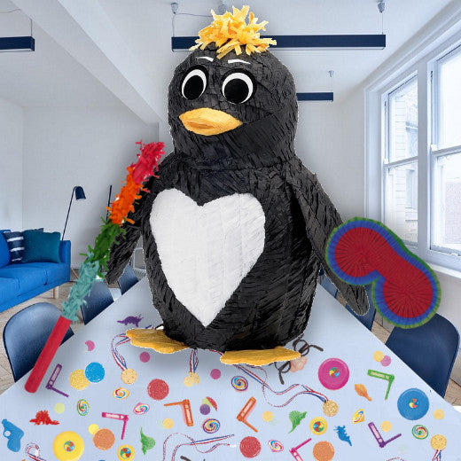 Penguin Pinata Party Kit with Favours and Confetti | Party Save Smile