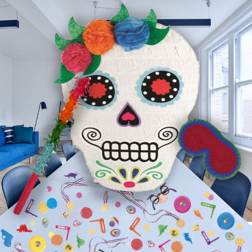 Day of the Dead Filled Pinata Kit with Fillers | Party Save Smile