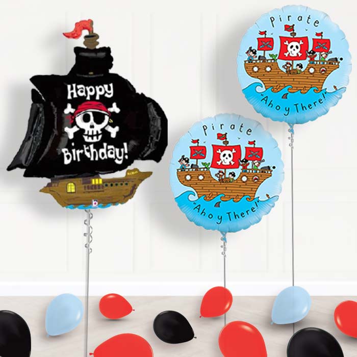 Pirate Birthday Balloon Display in a Box - Package | Party Save Smile