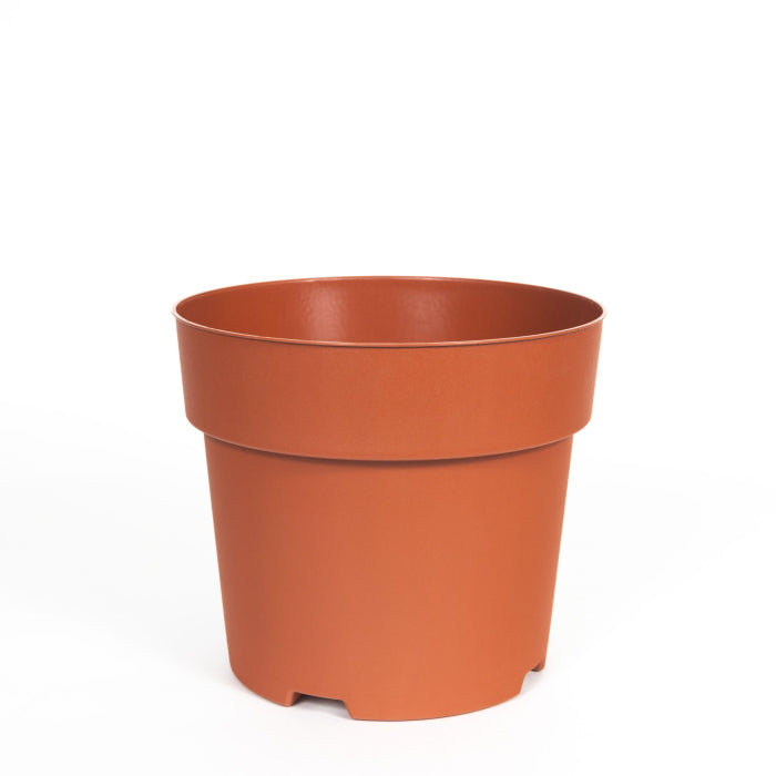 17cm Plastic House Plant Pot: Terracotta | Party Save Smile