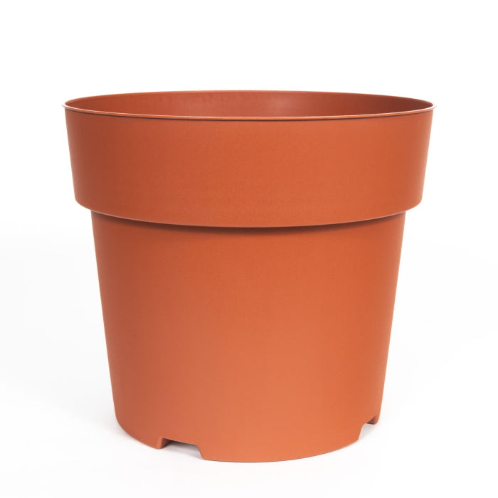 23cm Plastic House Plant Pot: Terracotta | Party Save Smile