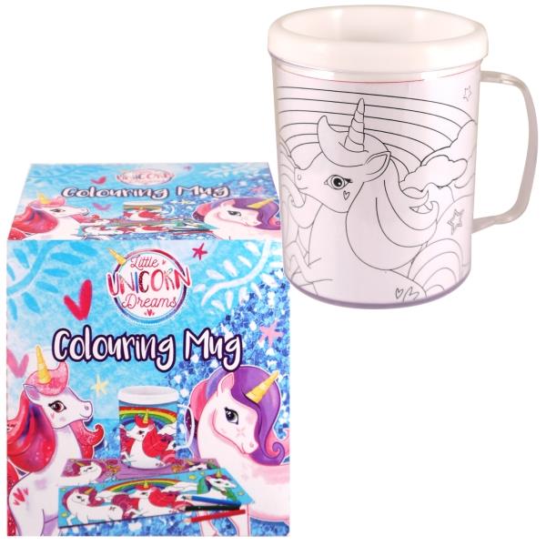 Colour Your Own Unicorn Mug Cup Party Bag Filler | Party Save Smile