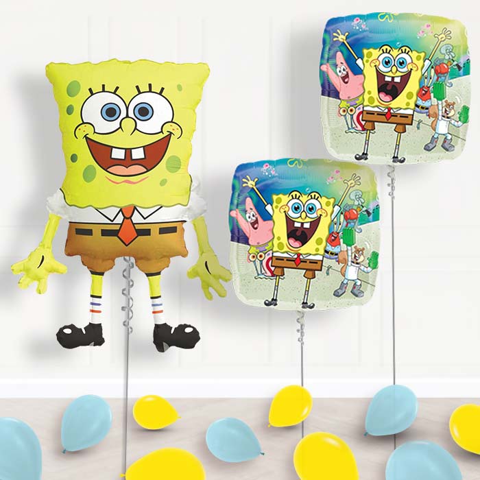 Spongebob Helium Balloon Package in a Box - Package | Party Save Smile