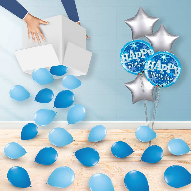 Blue Scatter Balloons | Party Save Smile