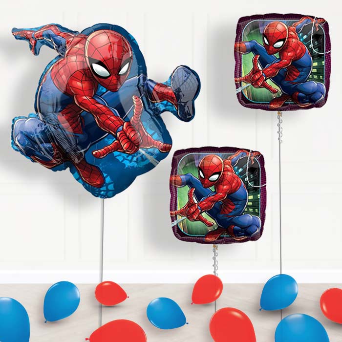 Giant Animated Spiderman Shaped Balloon Package Delivered - Balloon Package | Party Save Smile