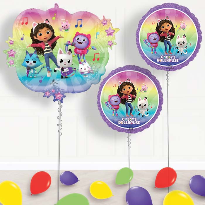 Gabby's Dollhouse & Friends Balloon Display Package Delivered Inflated - Balloon Package | Party Save Smile
