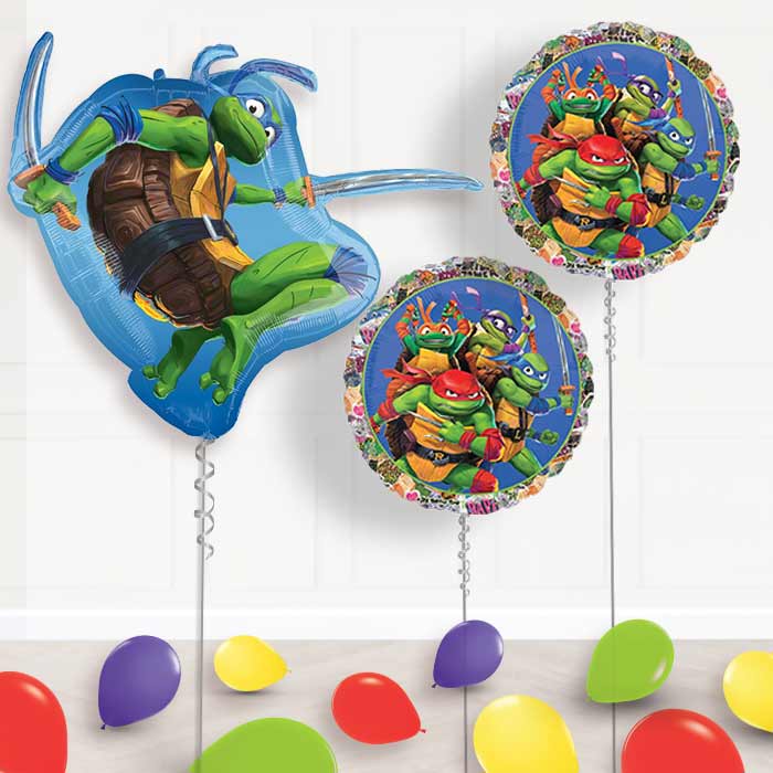 Teenage Mutant Ninja Turtles Balloon Package Delivered Inflated - Balloon Package | Party Save Smile