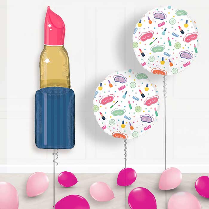 Lipstick Shaped Balloon Display Package Delivered Inflated - Balloon Package | Party Save Smile