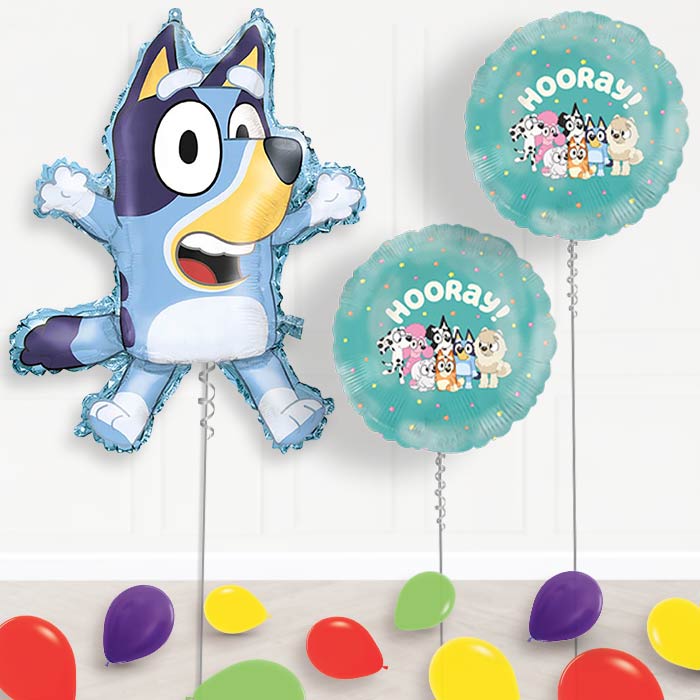Bluey Shaped Balloon Display Package Delivered Inflated | Balloon Package | Party Save Smile