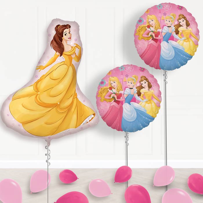 Princess Belle Balloon Display Package Delivered Inflated | Balloon Package | Party Save Smile
