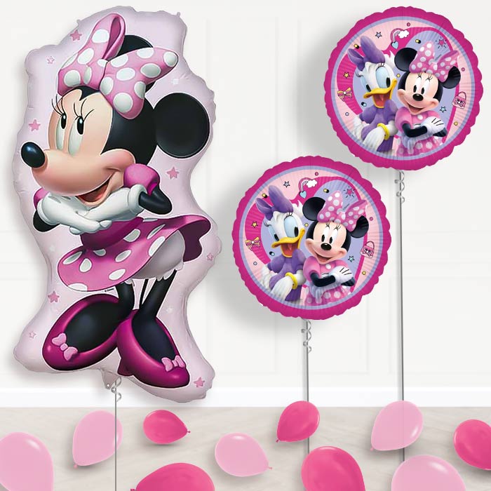 Minnie Mouse Balloon Display Package Delivered Inflated | Balloon Package | Party Save Smile