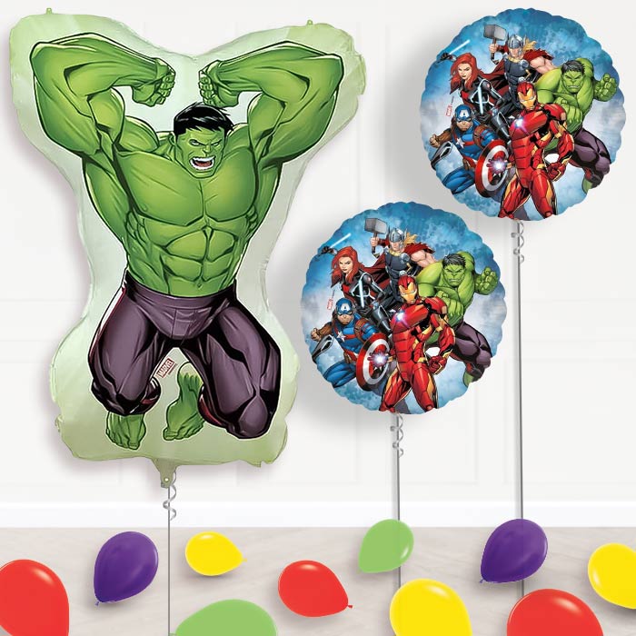 Incredible Hulk Balloon Display Package Delivered Inflated | Balloon Package | Party Save Smile