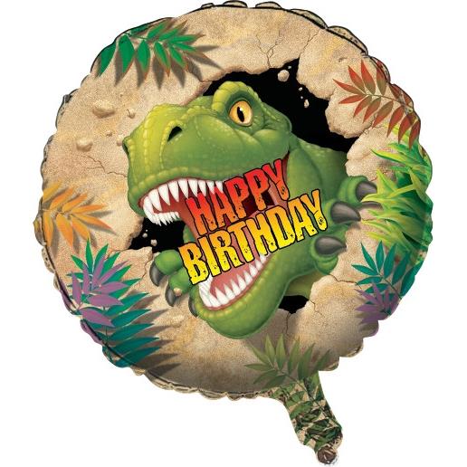 Dinosaur Blast Birthday Foil Balloon 18 Inches | Party Save Smile
