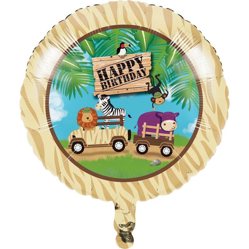 Safari Animal Foil | Helium Balloon | Party Save Smile