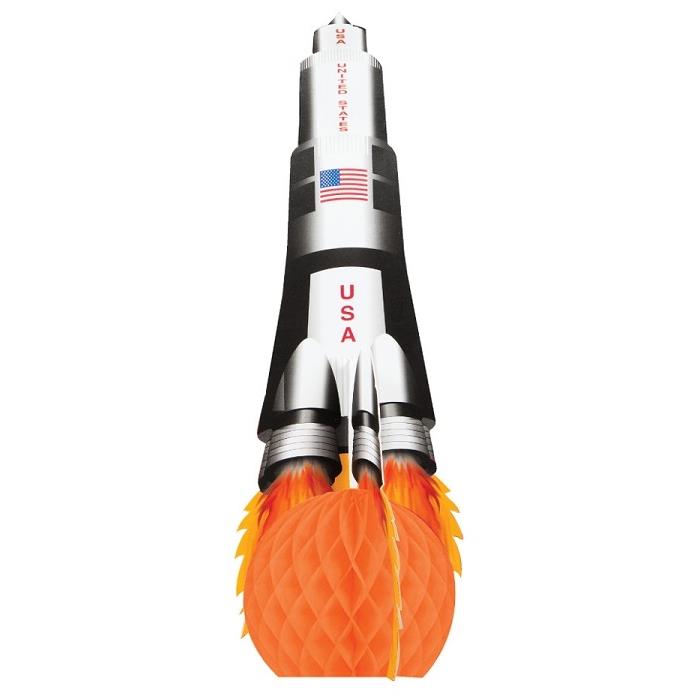 Space Rocket Table Decorations 34cm | Party Save Smile