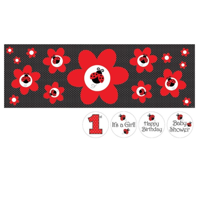 Ladybird Giant Party Banner Decoration | Party Save Smile