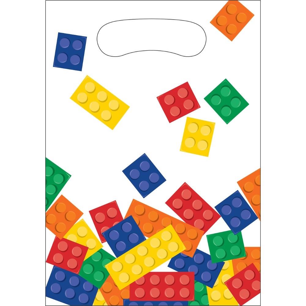 Building Brick Party Bags Pack of 8 | Party Save Smile