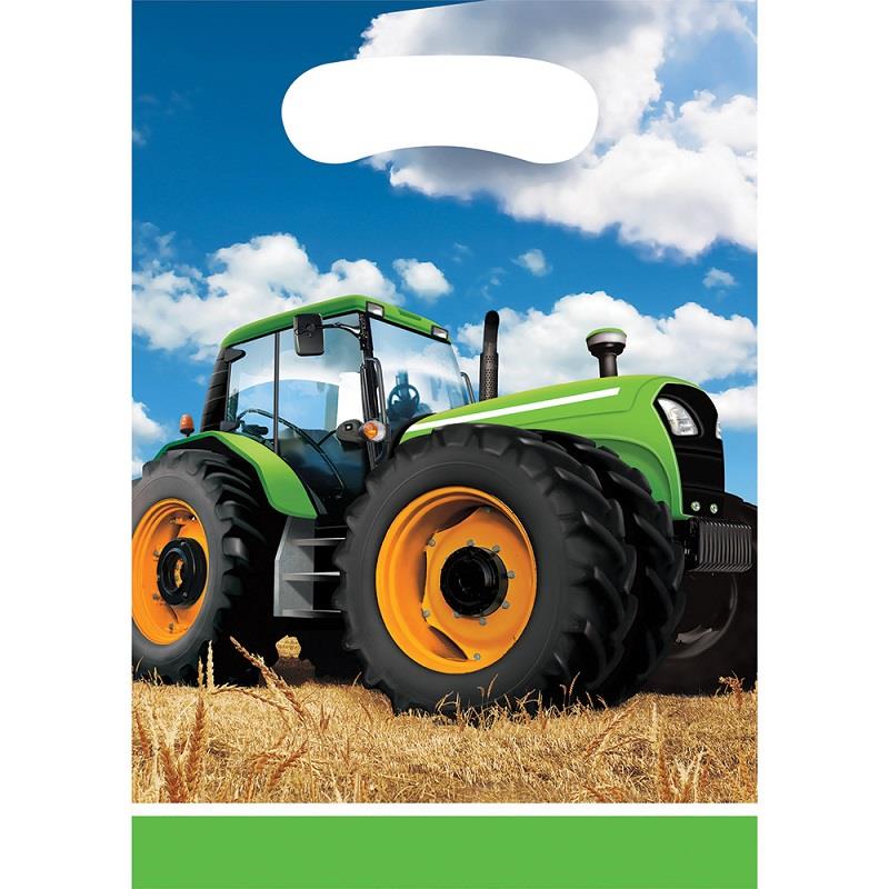 Tractor Party Bags Pack of 8 | Party Save Smile