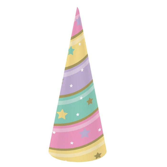 Unicorn Sparkle Party Favour Hats Pack of 8 | Party Save Smile