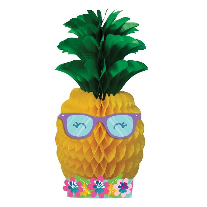Pineapple and Friends Honeycomb Table Centrepiece Decoration | Party Save Smile