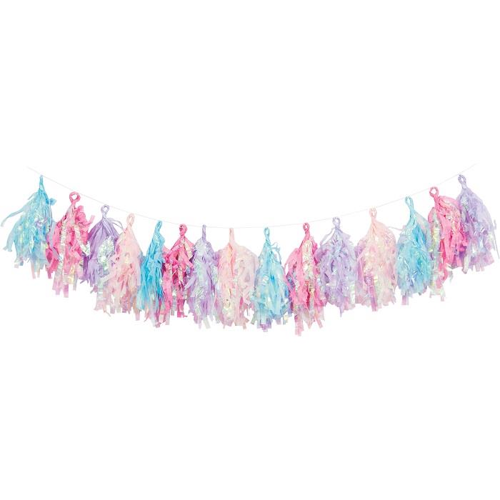 Iridescent Tassel Garland Decoration 3 Metres | Party Save Smile