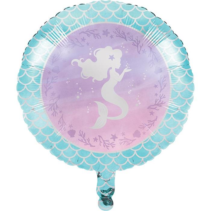 Mermaid Shine Foil Balloon 18 Inches | Party Save Smile