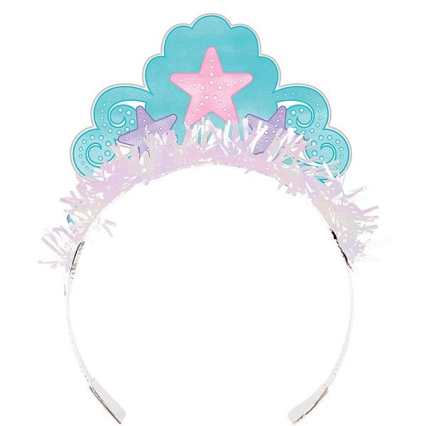 Mermaid Party Tiara Hat Pack of 8 | Party Save Smile